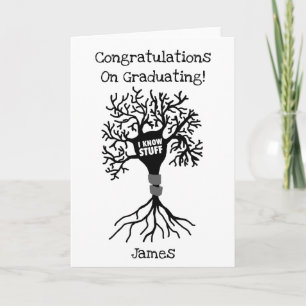 I Know Stuff Neuron Silhouette Card