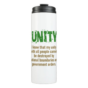 I Know That My Unity With All People - Unity Quote Thermal Tumbler