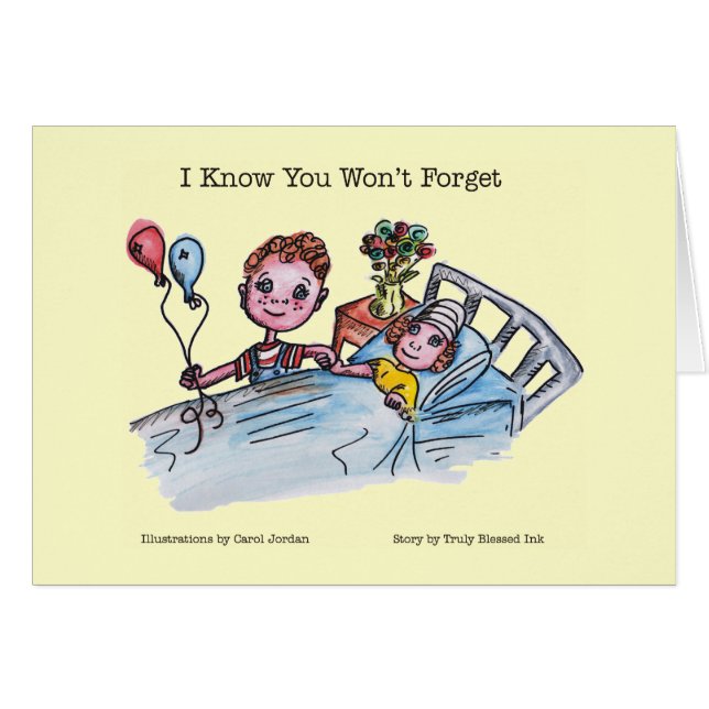 I Know You Won't Forget Card (Front Horizontal)