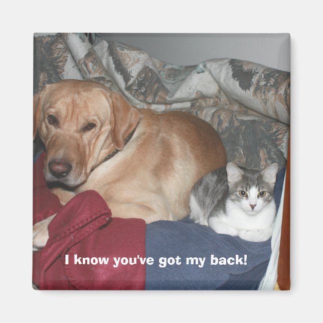 I know you've got my back! magnet (Front)