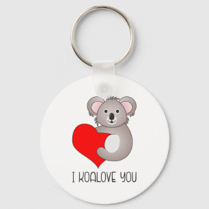 I Koalove You Koala Sayings Key Ring