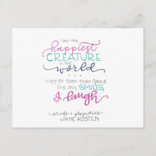I Laugh - Pride & Prejudice Postcard