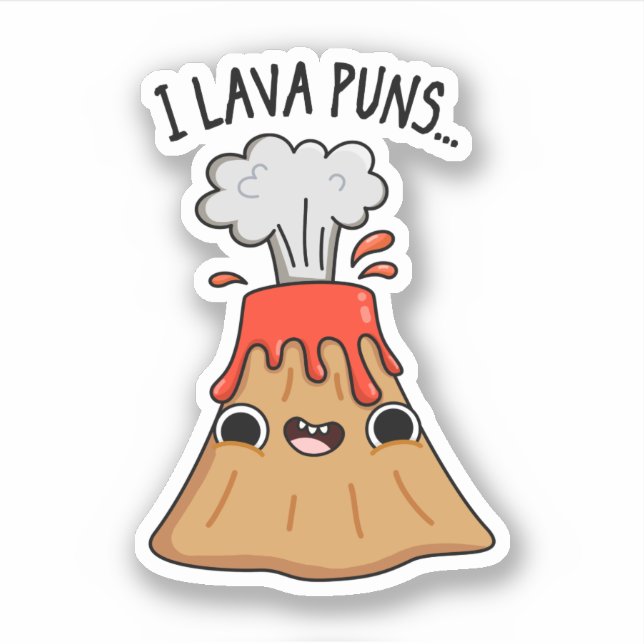I Lava Puns Funny Geology Volcano Pun  (Front)