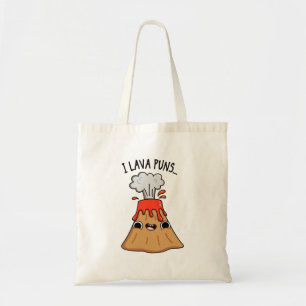 I Lava Puns Funny Geology Volcano Pun Tote Bag