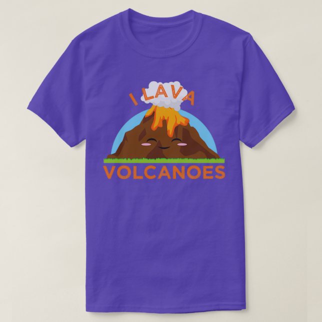 I Lava Volcanoes Geologists graphic Mineralogy Cry T-Shirt (Design Front)