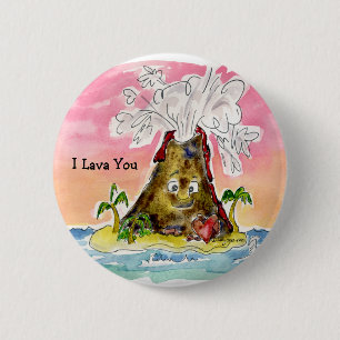 I Lava You 6 Cm Round Badge