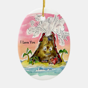 I Lava You Ceramic Tree Decoration