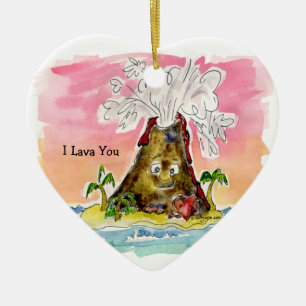 I Lava You Ceramic Tree Decoration