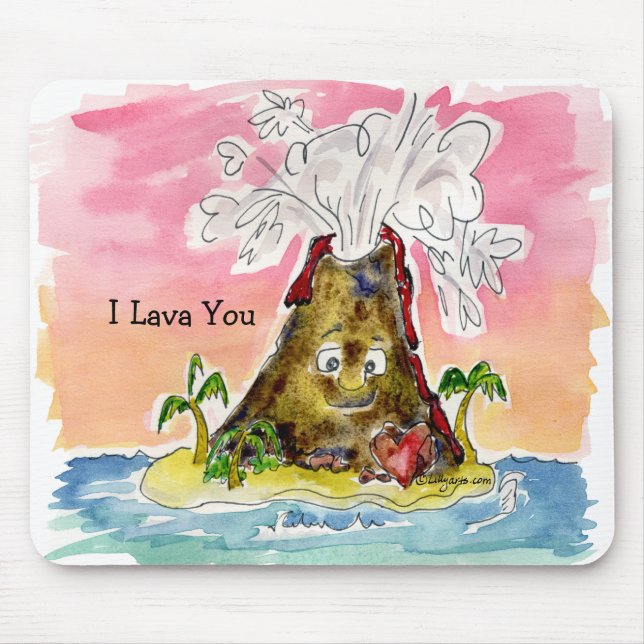 I Lava You Mouse Mat (Front)
