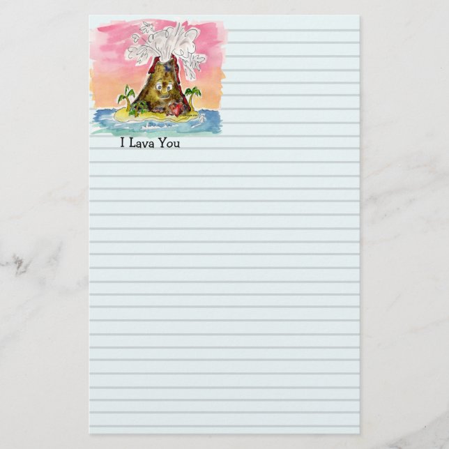 I Lava You Stationery (Front)