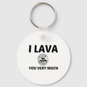 I lava you very much key ring