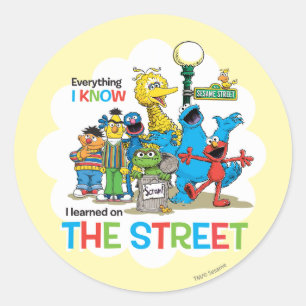I learned on THE STREET Classic Round Sticker