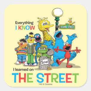 I learned on THE STREET Square Sticker