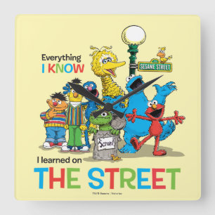 I learned on THE STREET Square Wall Clock