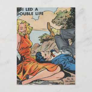 I Led a DOuble Life Postcard