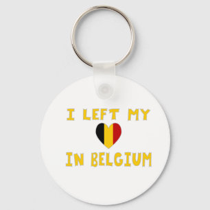 I Left My Heart in Belgium Key Ring