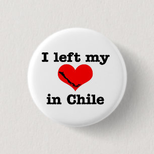 I left my heart in Chile 3 Cm Round Badge