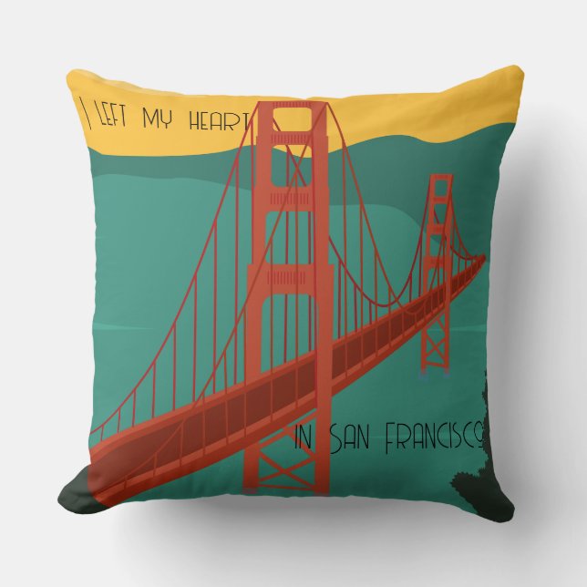 I left my heart in San Francisco - customize Cushion (Front)