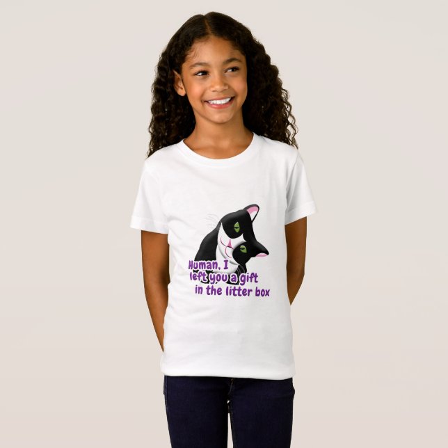 I left You a Gift Cat T-Shirt (Front Full)