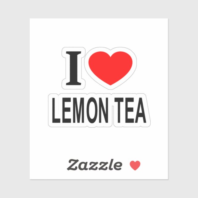 I ❤️ LEMON TEA I LOVE LEMON TEA I HEART LEMO Vinyl (Sheet)