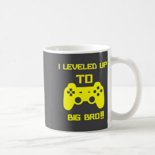 I Leveled Up To Big Bro Gamer New Brother Coffee Mug