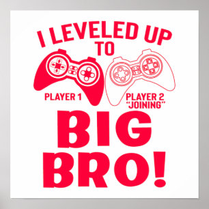 "I LEVELED UP TO BIG BRO! POSTER