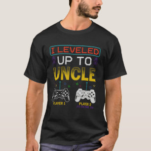 I Leveled Up To Uncle 2023 New Family Promoted To  T-Shirt