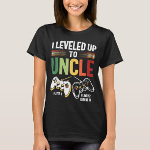 I Leveled Up To Uncle 2023 New Uncle Gamer Promote T-Shirt