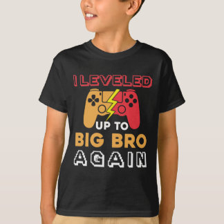 I levelled up to big bro again 2022 gamer brother T-Shirt