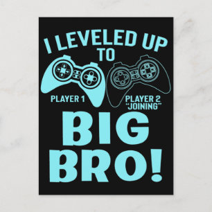 I Levelled Up To Big Bro Postcard