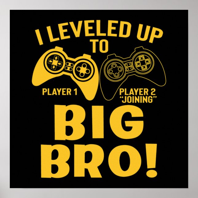 I Levelled Up To Big Bro Poster (Front)