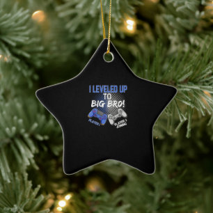 I Levelled up to Big Bro Promoted To Big Brother Ceramic Tree Decoration