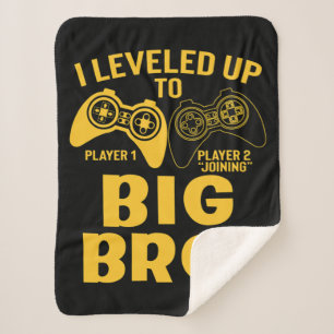 I Levelled Up To Big Bro Sherpa Blanket