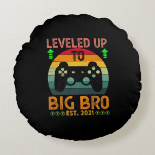 I Levelled Up To Big Brother 2021 Gamer Gift Round Cushion