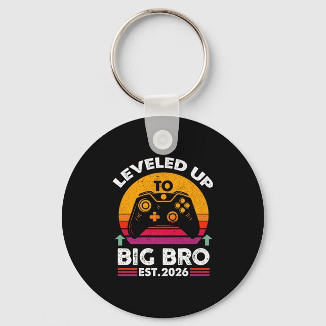I Levelled Up To Big Brother 2026 Funny Big Bro An Key Ring (Front)