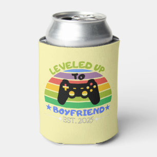 I Levelled Up To Boyfriend Funny Gamer Est. 2025 Can Cooler