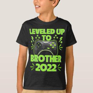 I Levelled Up To Brother Est 2022 Birthday Gamer T-Shirt