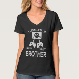 I Levelled Up To Brother New Dad Gamer T-Shirt