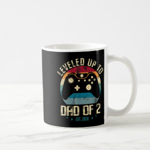 I Levelled Up To Dad Of 2 Daddy Again 2026 Gamer F Coffee Mug