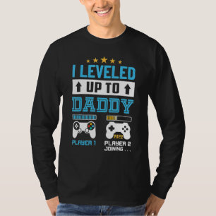 I Levelled Up To Daddy 2022 Soon To Be Dad 2022 T-Shirt