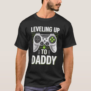I Levelled Up To Daddy 2022 Soon To Be Dad 2022 V T-Shirt