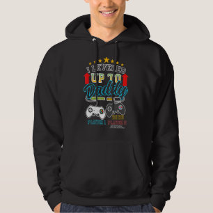 I Levelled Up To Daddy Expecting Father Gender Rev Hoodie