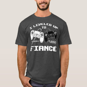 I Levelled Up To Fiance Gaming Baby Gender T-Shirt