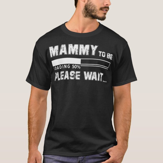 I Levelled Up To Mammy Funny Soon To Be Mum Mother T-Shirt (Front)