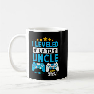 I Levelled Up To Uncle 2023 Gamer Funny Soon To Be Coffee Mug