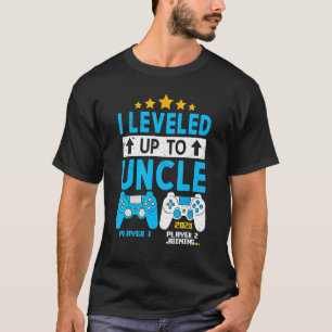 I Levelled Up To Uncle 2023 Gamer  Soon To Be Uncl T-Shirt