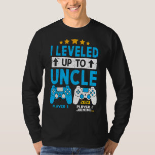 I Levelled Up To Uncle 2023 Gamer Soon To Be Uncl T-Shirt