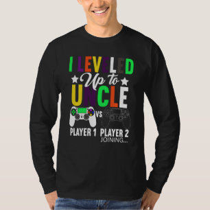 I Levelled Up To Uncle Gender Reveal T-Shirt