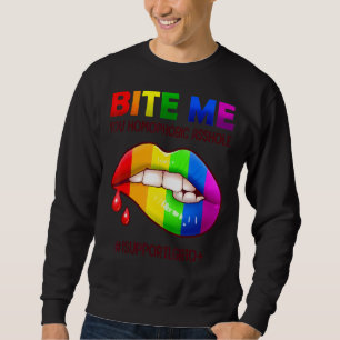 I Licked It So It's Mine Lgbtq Lips Rainbow Lgbt Sweatshirt