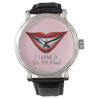 I Licked It, So It's Mine! Watch Vintage Leather